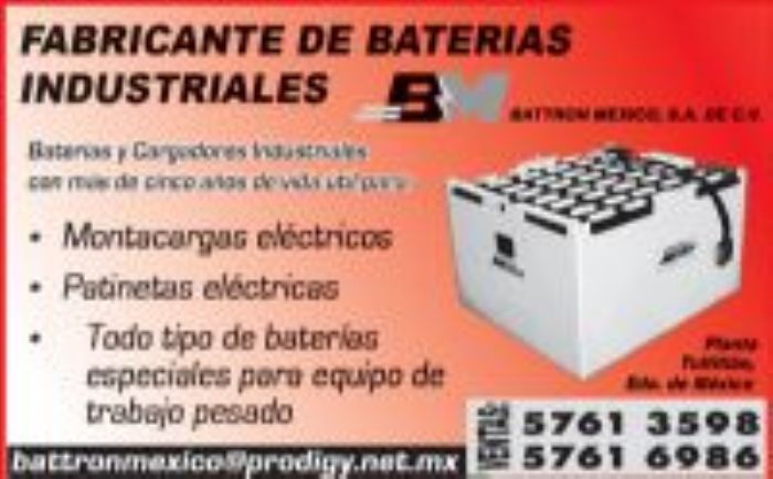 3.- Baterias Para Apiladores Electricos - 