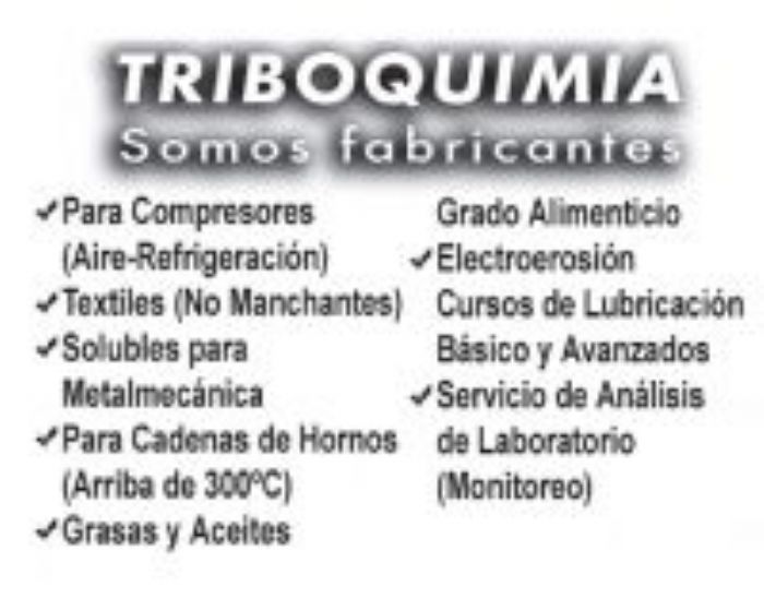 ACEITE DE CORTE - TRIBOQUIMIA