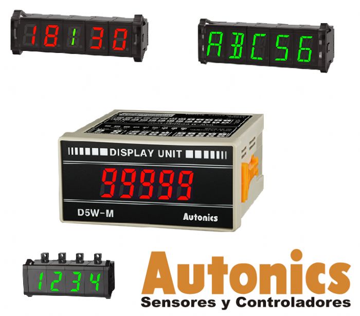 UNIDADES DE DISPLAY DIGITAL - AUTONICS MANUFACTURA