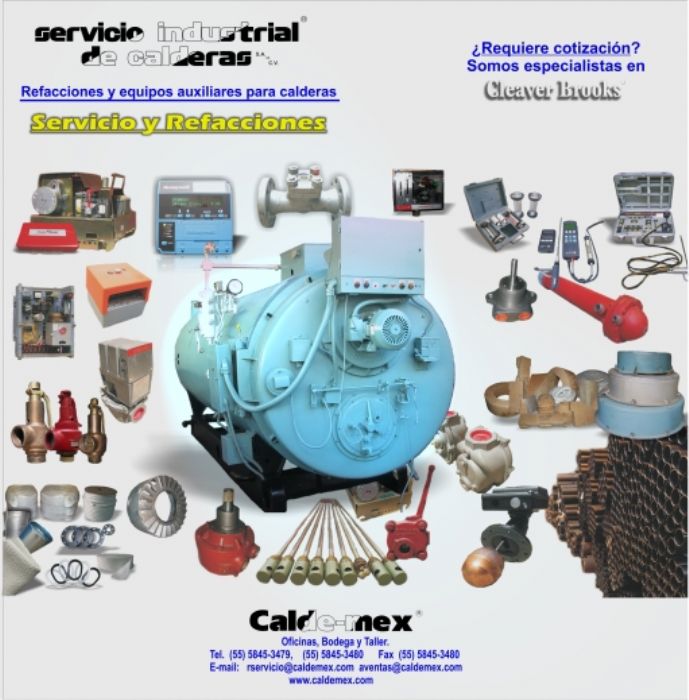 caldemex SERVICIO INDUSTRIAL DE CALDERAS S.A. DE C.V. - Servicio a calderas Cleaver Brooks