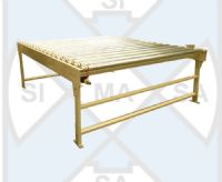 TRANSPORTADOR DE RODILLO VIVO CON CADENA Y CATARINA