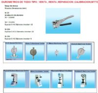 DUROMETROS DE TODO TIPO  - 