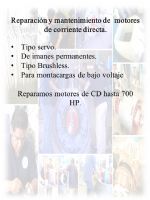 Reparación de Motores de Corriente Directa 