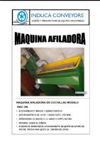 AFILADORA - INDUCA CONVEYORS