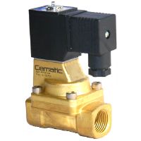 Electrovalvula pilotada, 2/2, normalmente cerrada