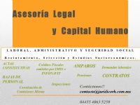 DERECHO LABORAL, ADMINISTRATIVO Y SEGURIDAD SOCIAL - ASESORIA LEGAL Y CAPITAL HUMANO