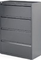 Archivero horizontal metalico de 4 gabetas