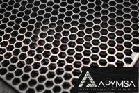 Lamina Perforada perforación hexágono