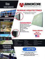 PANEL DE FIBRA DE VIDRIO BALISTICO - ANTEX ARMOR